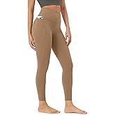 ODODOS Women's Buttery Soft Leggings with Stay-Put Pockets, 25" / 28" Crossover High Waist Lounge Yoga Pants