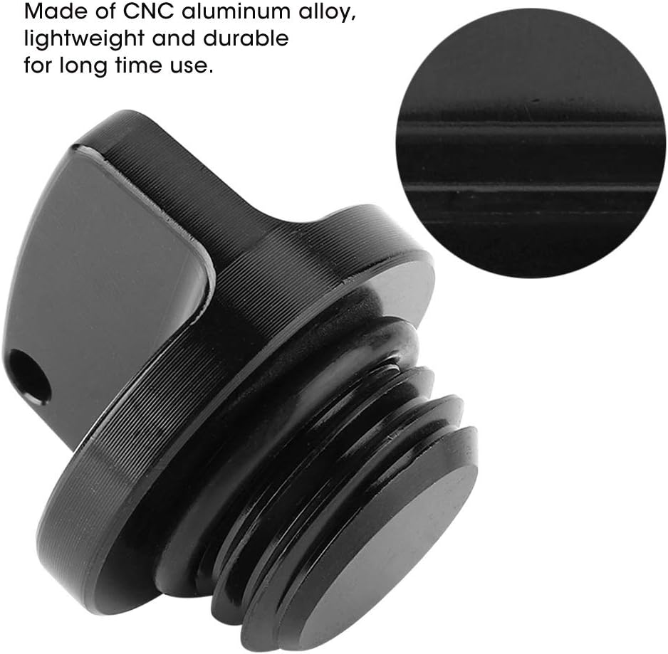 KSTE Oil Filler Cap, Black CNC Aluminum Oil Filler Cap Plug Cover Compatible with CRF150R CB250F Yamaha Kawasaki Suzuki - Image 4