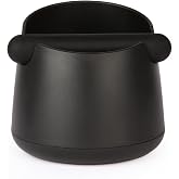 IAOSEN Knock Box Large Capacity Design Espresso Knock Box Shock-absorbent Knock Box Espresso with Removable Knock Bar and Non-Slip Base Espresso Accessories for Home/Office