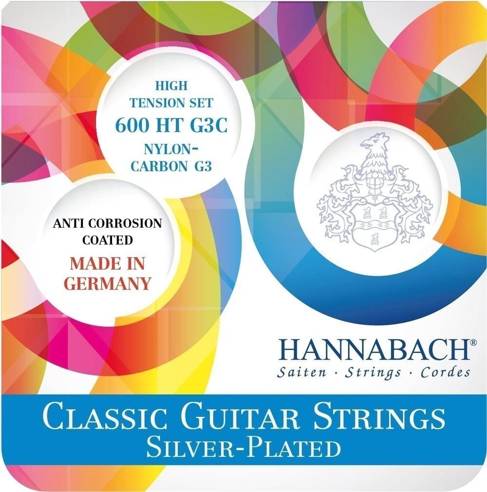 Hannabach Strings for classic guitar 600 G3C G3 CARBON High Tension, 600HTG3C