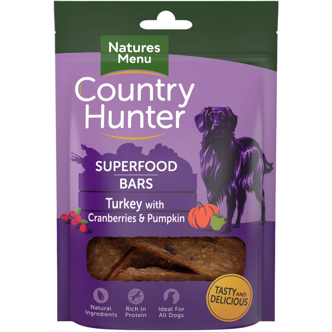 Natures Menu Country Hunter Natures Menu Superfood Bars Turkey with Cranberries & Pumpkin (7 x 100 g) โ image 1