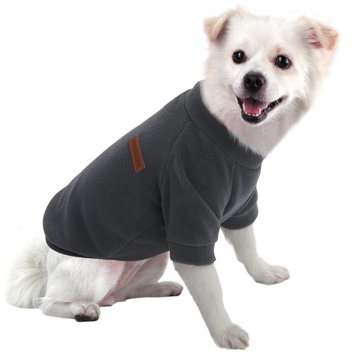 HuaLiSiJi Dog Jumper Dog Hoodie Puppy Fleece Jumper Chihuahua Clothes, Elasticity Softness Comfort and Warmth Easy to Take On and Off, Colour Vibrant (Gray, 3XL)