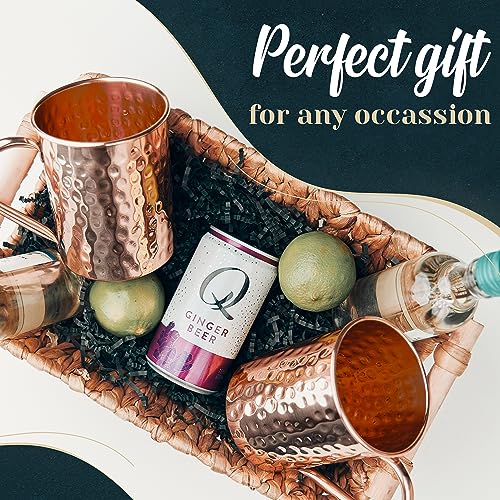 Advanced Mixology [Gift Set] Moscow Mule Mugs 100 Pure Copper Mugs