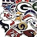 Football Sticker,Vinyls Stickers[32 PCS] for Kids,Cars,Motorcycle,Bicycle,Skateboard Luggage,Bumper Waterproof(Not Random)