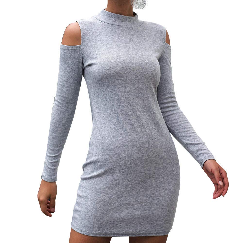 long sleeve off the shoulder dress