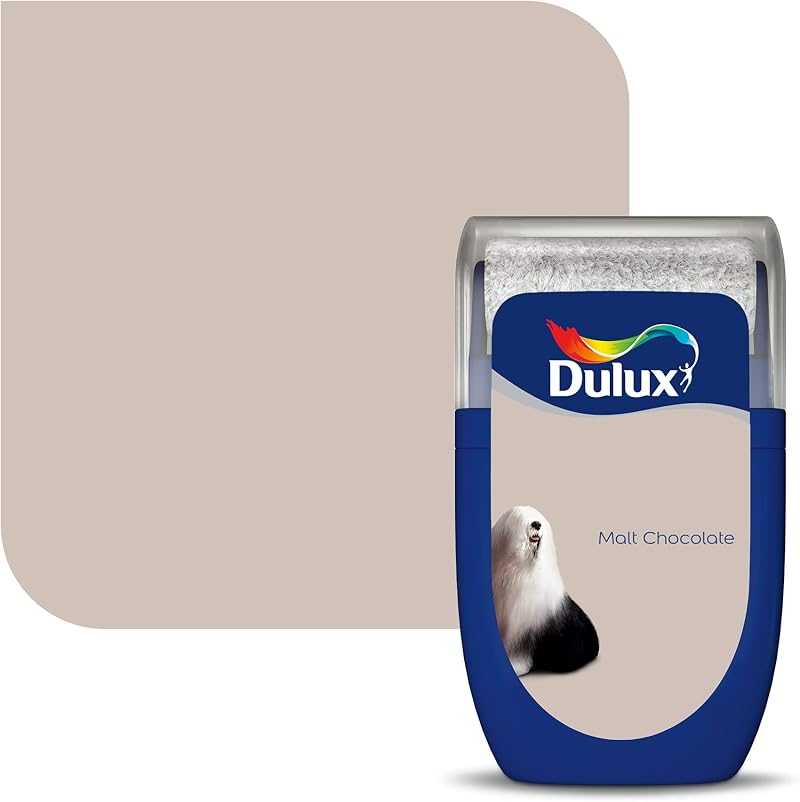 Dulux Walls & Ceilings Tester Paint Malt Chocolate 30 ml