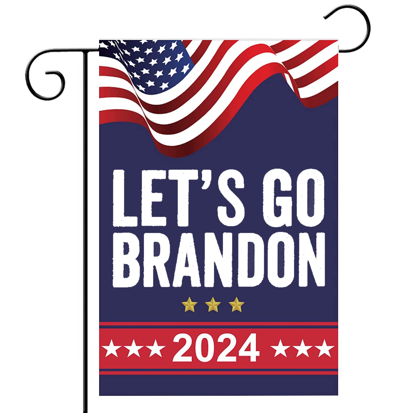 Lets Go Brandon Garden Flag 12x18 Double Sided-Banner Let's Go Brandon Heavy Duty Vivid Color Yard Flag Lawn Decoration Gift Outdoor Indoor House Decor