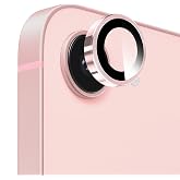 SiHPuoy 3pcs Camera Lens Protector for iPhone 17e/16e, Tempered Glass,Pink | 9H+ Hardness, Military Grade Shatterproof, Anti-Scratch, Case Friendly, HD Metal Camera Cover, Does not Affect Night Shots
