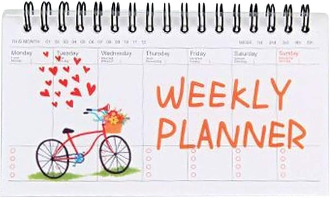 Amazon Co Jp Plus Nao プラスナオ スケジュール帳 手帳 ウィークリー 1週間 ウィークリー手帳 リングタイプ クリア フラミンゴ ぞう 自転車 エッフェル 自転車 服 ファッション小物