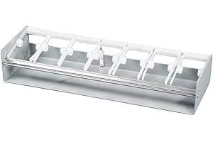 DayMark Safety Systems IT112442 7-Slot Plastic Label Dispenser Rack, for 7 Rolls of 3" Wide Labels