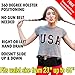 Black Stars Elastic Waistband Holster for Women Men - Comfortable Concealed Carry Belly Band Holster for Pistols Revolvers - Gun Holder