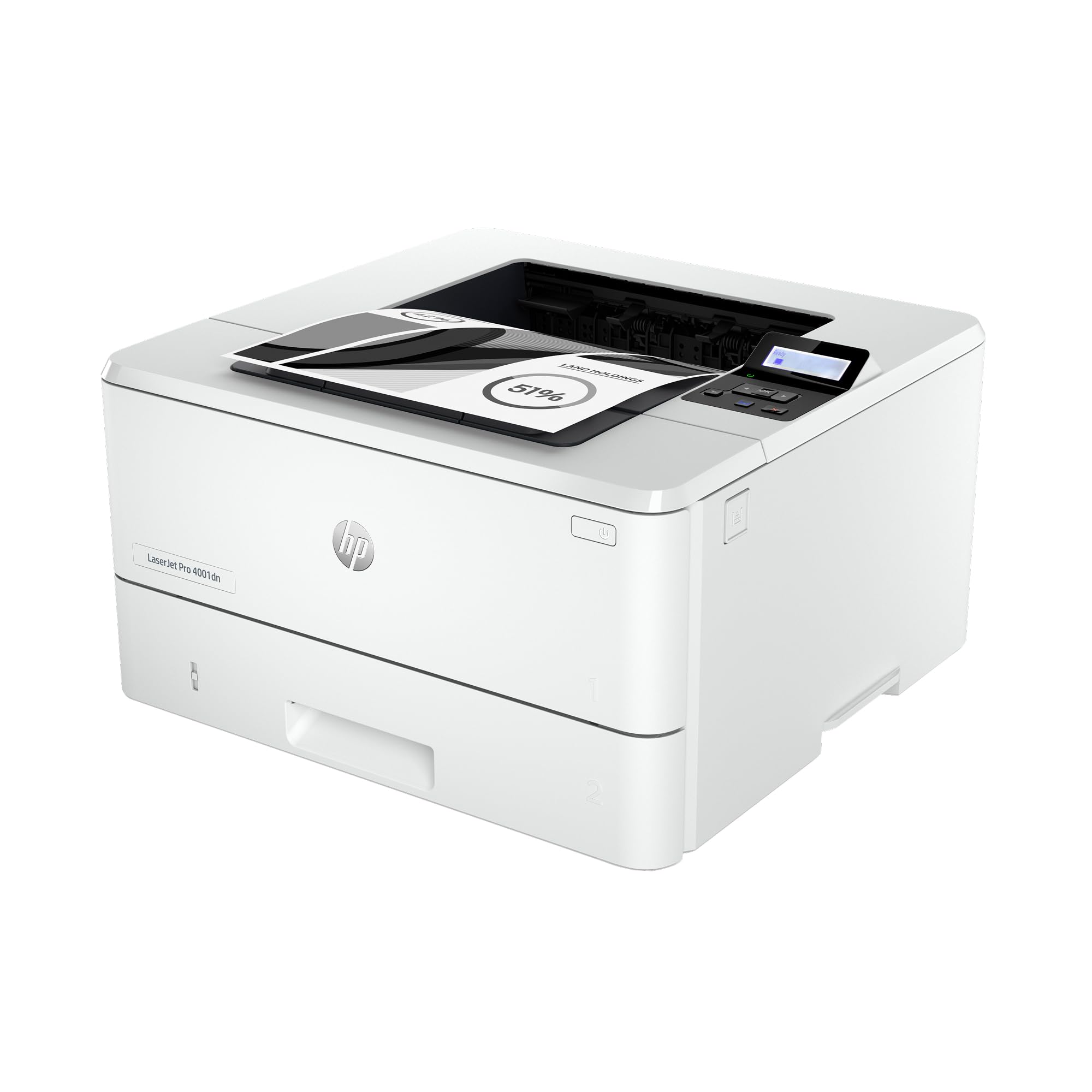 HP LaserJet Pro 4001dn Black & White Printer, Print, Fast speeds, Easy Setup, Mobile Printing, Advanced Security, Best-for-Small Teams, Ethernet/USB only