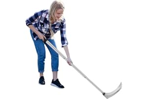 ROLKAR Sickle Weeding Garden Tool, Hand Weed Scythe for Grass Cutting, Billhook for Vines Bushes Cutter for Yard, Fields, Law