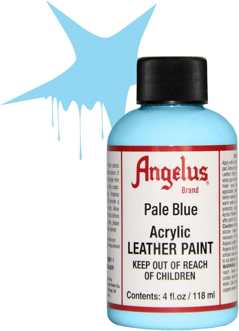 Angelus Acrylic Leather Paint, Pale Blue, 118 ml (Pack of 1) - Image 3
