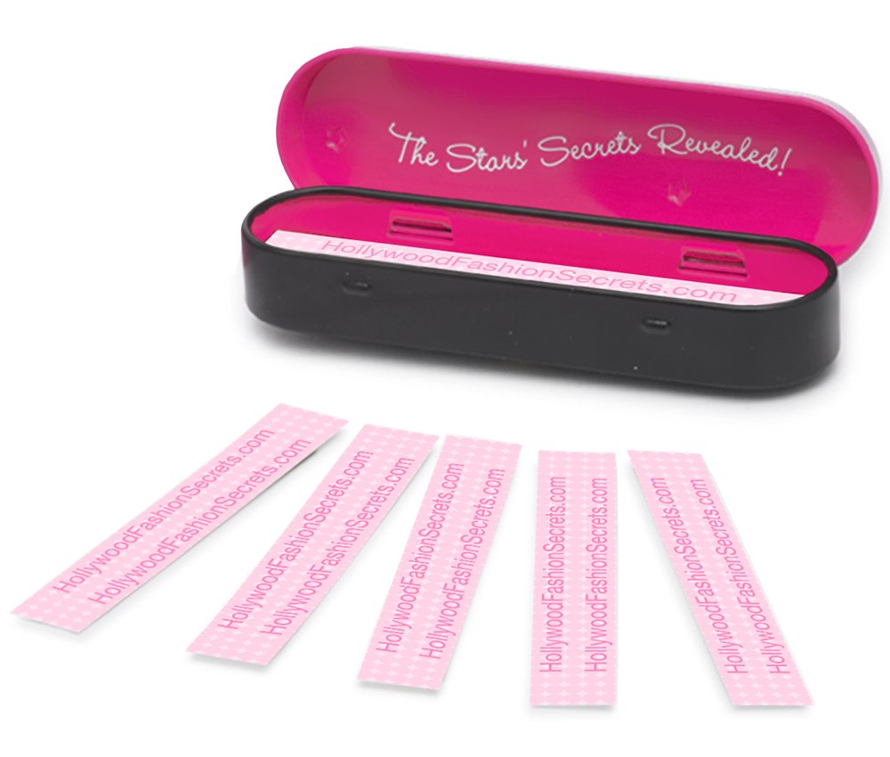 Hollywood Fashion Secrets Medical Quality Double-Stick Apparel Tape, 3 tins x 36 strips Value Pack : Lingerie Tape : Beauty