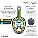 Full Face Snorkel Mask 2017 New Model with 180° Panoramic Viewing, Non-Toxic Silicone Materials, Easy-breath Longer Tube, Improved Anti -Fog & Anti-Leak Technology + FREE BONUSES. By Vreef