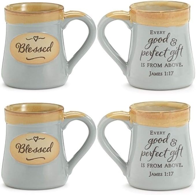 Amazon.com Blessed Mug Coffee Cups Set, Religious Gifts for Christians