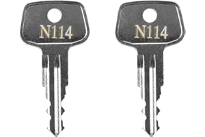 Hugexpen N114 Key Replacement for Thule Rack Core, Key Cylinder for Bike Rack Lock, Roof Cargo Lock, Roof Rack Locks, Cross Bars, Towers, Ski Rack Etc