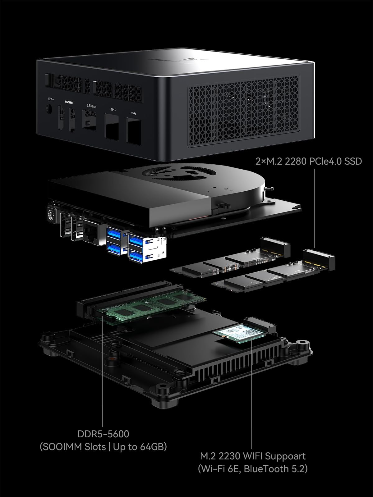 MINISFORUM DeskMini UM790 Pro Mini PC AMD Ryzen 9 7940HS Barebones Version Without RAM and SSD Personal Computer, AMD Radeon 780M Graphics, 2xHDMI(4K) 2xUSB4(DP|8K) Outputs