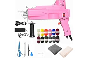 FancyBant Tufting Gun Kit 2 in 1 - Cut Pile and Loop Pile Tufting Gun Kit, Handheld Knitting Rug Tufting Gun Machine Starter Kit with Yarn Tufting Cloth Backing Cloth Tools Kit