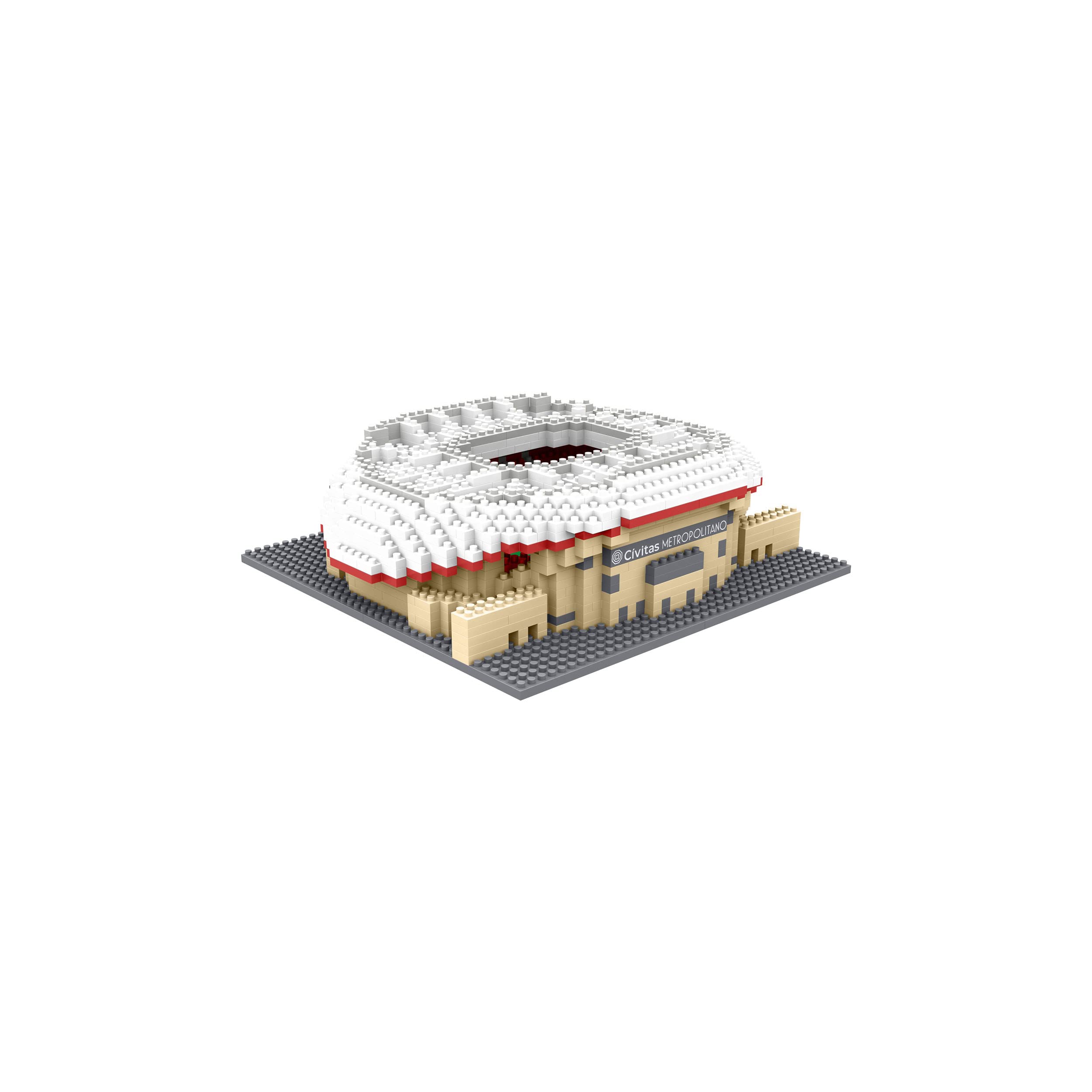 FOCO Officially Licensed Atletico Madrid FC Metropolitano BRXLZ Mini Stadium 3D Bricks Construction Toy Model