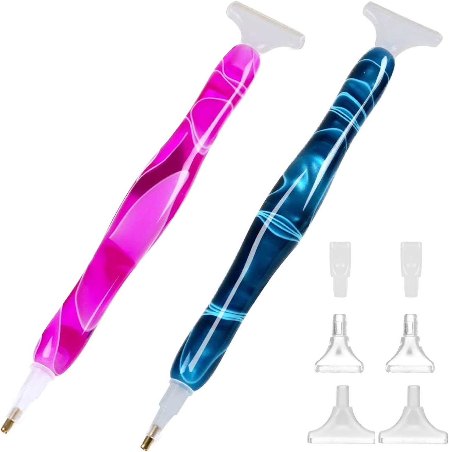 HEQUSigns 2 Pcs 5D Diamond Painting Tools Resin Diamond Painting Pen