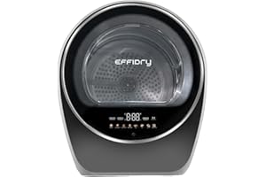 EFFIDRY S3 Compact Clothes Dryer,1 cu.ft Capacity,110V 1050W Portable Dryer Machine with Stainless Steel Drum,LED Control 8 Drying Mode for Small Spaces,Apartments,dorm Mini electric secadora portatil de ropa