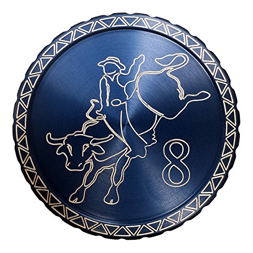 Engraved snuff lid Bull Rider
