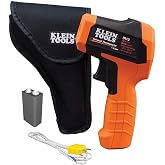 Klein Tools IR10 Infrared Thermometer with Dual Targeting Laser. 20:1 | Digital Laser Gun is Non-Contact Thermometer with a Temperature Range -40 to 1200-Degree Fahrenheit, Optical Resolution 20:1