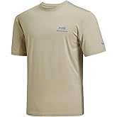 BASSDASH Men’s UPF 50+ Sun Protection Fishing Shirt Short Sleeve UV T-Shirt