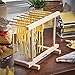 VonShef Pasta Drying Rack - Collapsible Wooden Spaghetti, Noodle and Fresh Pasta Drying Stand - Natural Beechwood