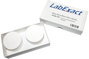 LabExact 1200139 Grade TSS Glass Microfiber Filter, Binderless Borosilicate Glass, 1.5µm, 15.0cm (Pack of 100)