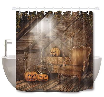 Amazon Com Lb Vintage Witch Cabin Flying Broom Pumpkin Shower