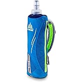 TRIWONDER Handheld Water Bottle for Running, Quick Grip Chill 17 oz Handheld Soft Water Bottle with Hand Strap Hydration Pack, BPA Sport Soft Flask (Blue)