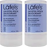 Lafe's Natural Deodorant | Unscented Crystal Mineral Rock Natural Deodorant | 4.25 Ounce | 2 Pack