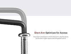 TEKTON Short Arm Ball End Hex L-Key Set with