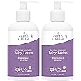 Earth Mama Calming Lavender Baby Lotion for Dry Skin, Calendula Cream for Newborn Skin Care, Organic Moisturizer for Children, Aloe Juice, Rooibos, & Shea Butter, Lavender Lotion, 8 Fl Oz (2Pk)