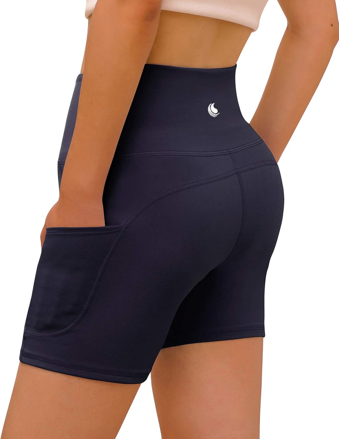 FAFAIR Athletic Bike Shorts with Pockets Women Workout Yoga Shorts