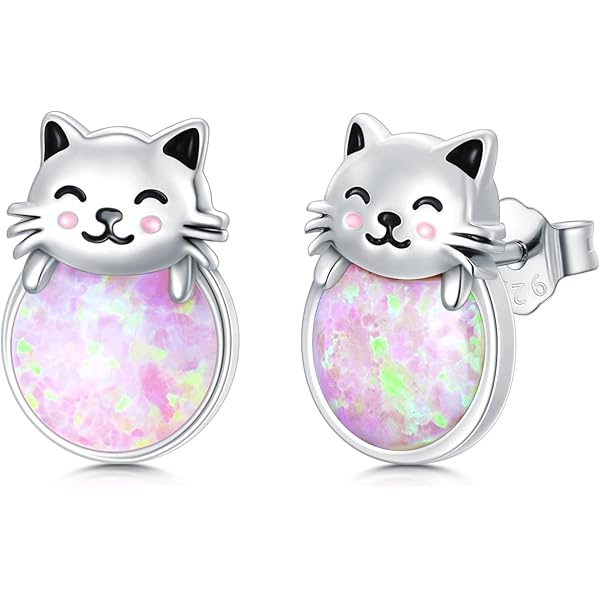 Betsey Johnson Cat Earring Jewelry 925 Sterling Silver Animal Stud
