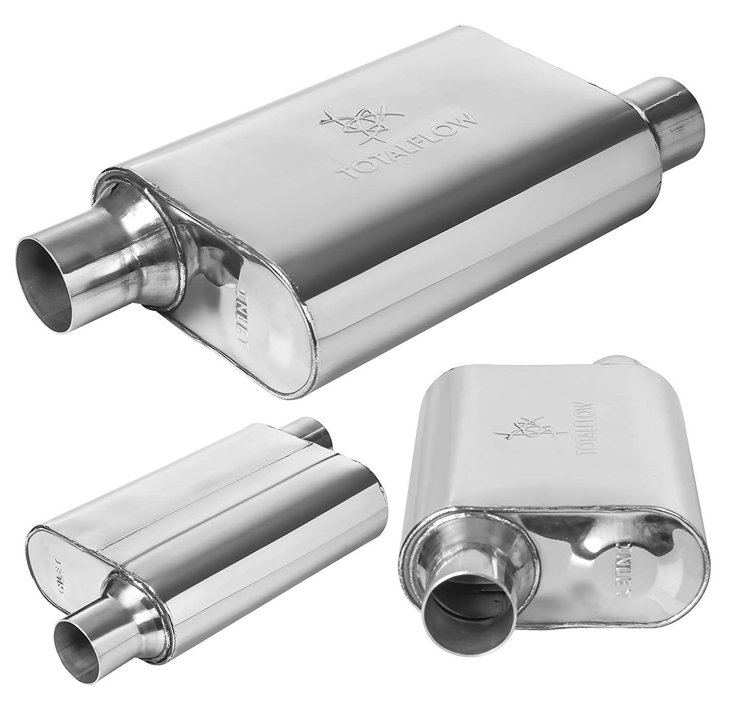 2.25 Center Out TOTALFLOW 515441 TwoChamber Universal Muffler 2.25