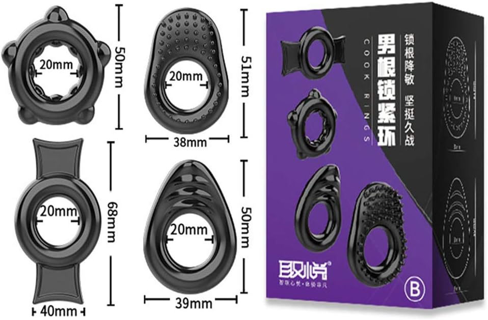 WQIY Soft Lock Sleeve Ring for Men