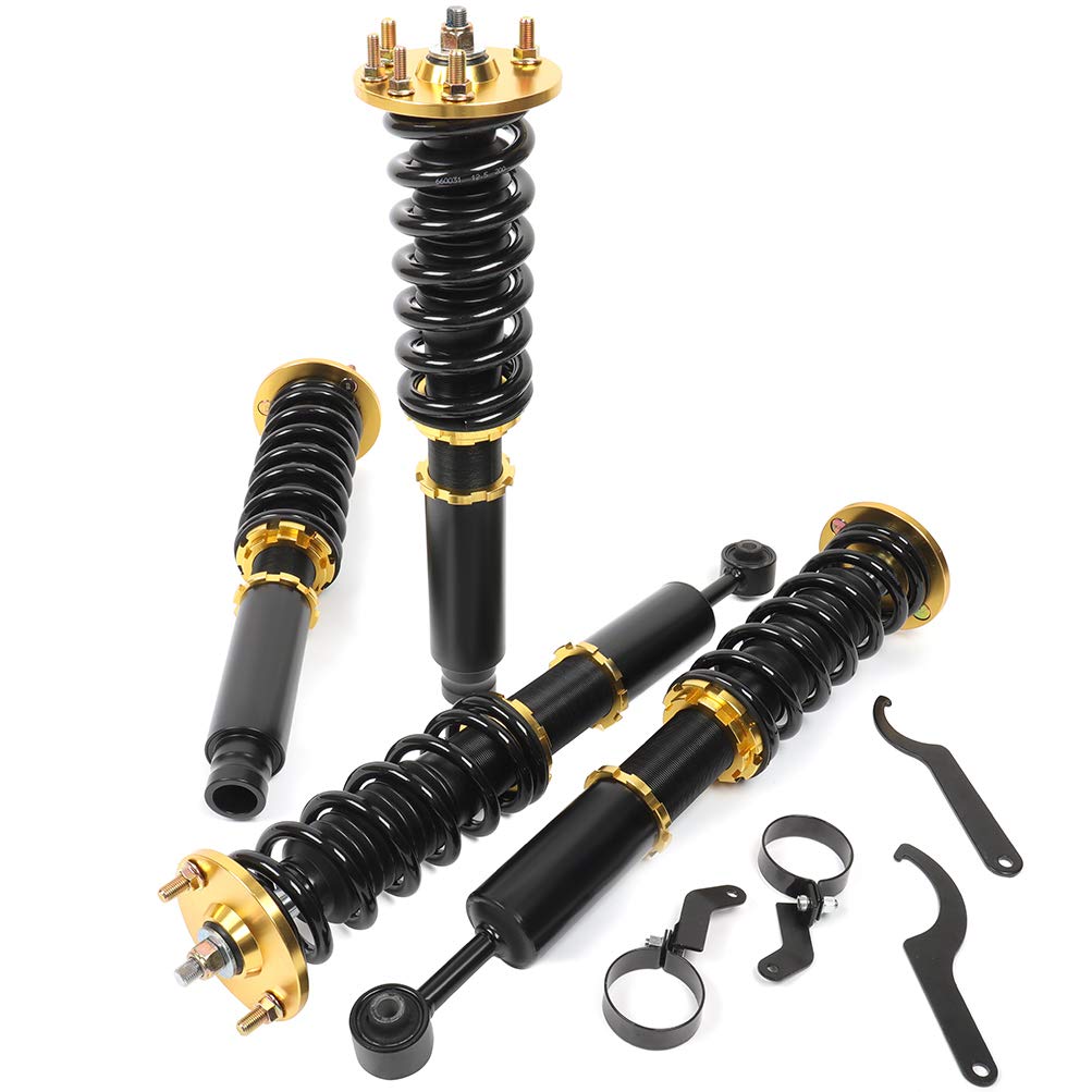 Photo 1 of Coilover Suspensions Shock Struts Kits Assembly SCITOO Full Set Shocks Struts Kits fit for 2004-2008 for Acura TSX /2003-2007 for Honda for Accord - Golden
