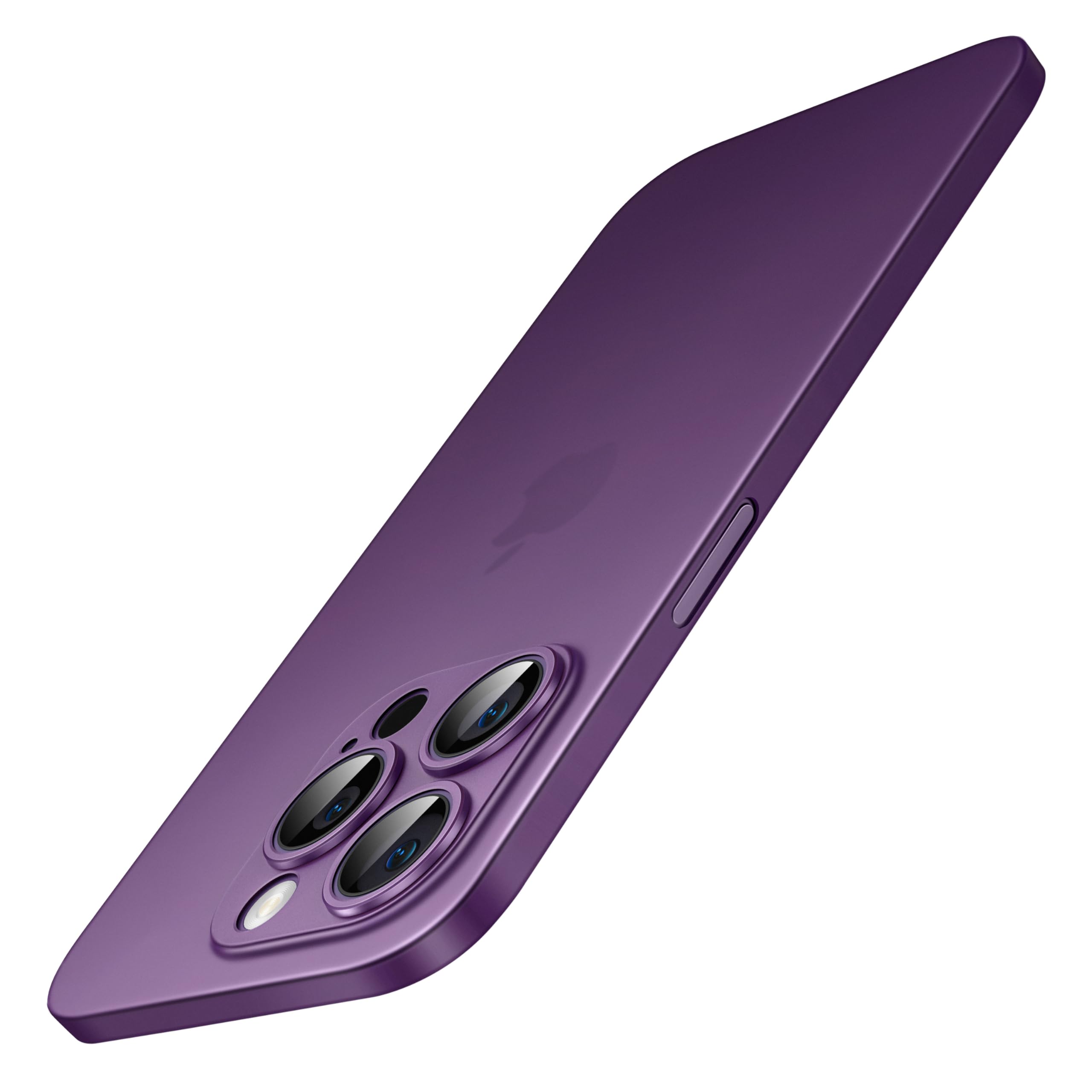 Photo 1 of JETech Ultra Slim Case for iPhone 14 Pro 6.1-Inch, Camera Lens Cover Full Protection, Lightweight Matte Finish PP Hard Minimalist Case, Support Wireless Charging (Deep Purple)