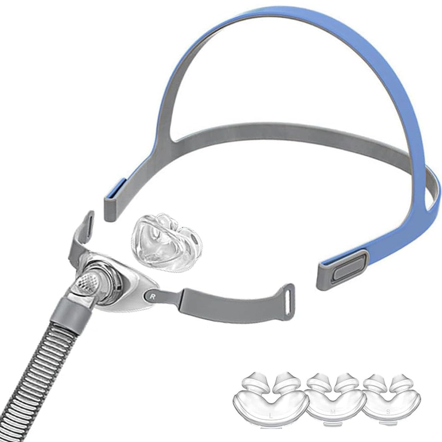 Photo 1 of TBOSKOE CPAP Nasal Mask with Heargear and Nasal Pillow, Model P2 Full CPAP Accessories Set Design for 22mm Machine, Not Adpt P10