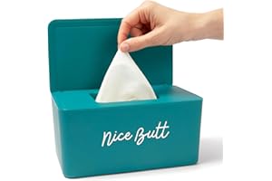 Rowdy Rocket Wipes Dispenser for Babies, Kids & Adults - Colorful Wipes Container - Large Capacity Plastic Baby Wipe Holder for 100 Wipes - Baby Wipe Container (Green Nice)