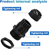 suchkawe 50 Pack Cable Glands PG7-19 Waterproof Connectors 3-16mm Nylon IP68 Box view 4