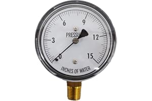 Kodiak Controls KC25-15"H2O Low Pressure Gauge 15" WC
