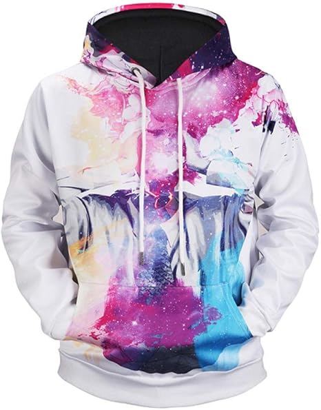 LAMEDER Moderne Jugend Herbst Und Winter 3D Sport Hoodie Splash Ink