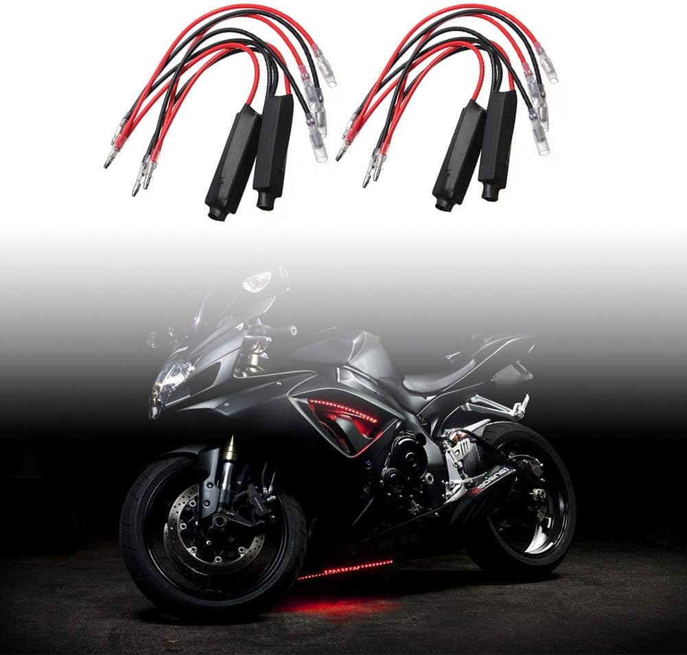 Aofan 4pcs Motorcycle LED Light Load Resistors In-line for Turn Signal Indicator Flash Fix Error Controller 10W 12V - Image 3