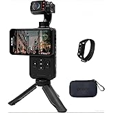 ORDRO M5 Handheld Camcorder Video Camera, 3-Axis Stabilisation, 3.5-inch Rotating Touch Screen, IR Night Vision WDR Face Tracking 120 ° Wide Angle for YouTube